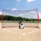 VEVOR Barricade Backstop Net, αθλητικό δίχτυ 16x10 ft με μπάλα, φορητός εξοπλισμός εξάσκησης με τσάντα μεταφοράς, οθόνη προστασίας για προπόνηση χόκεϊ ποδοσφαίρου Baseball Softball Lacrosse, για πίσω αυλή