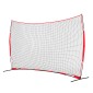 VEVOR Barricade Backstop Net, αθλητικό δίχτυ 16x10 ft με μπάλα, φορητός εξοπλισμός εξάσκησης με τσάντα μεταφοράς, οθόνη προστασίας για προπόνηση χόκεϊ ποδοσφαίρου Baseball Softball Lacrosse, για πίσω αυλή
