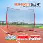 VEVOR Barricade Backstop Net, αθλητικό δίχτυ 12x9 ft με μπάλα, φορητός εξοπλισμός εξάσκησης με τσάντα μεταφοράς, οθόνη προστασίας για προπόνηση ποδοσφαίρου λακρός ποδοσφαίρου μπέιζμπολ για προπόνηση χόκεϊ, για πίσω αυλή