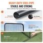 VEVOR L Screen Baseball για Batting Cage, 7x7 ft Baseball Softball Screen Safety, Body Protector Φορητή οθόνη κτύπημα με τσάντα μεταφοράς και πάσσαλοι εδάφους, Heavy Duty Pitching Net for Pitchers Protection