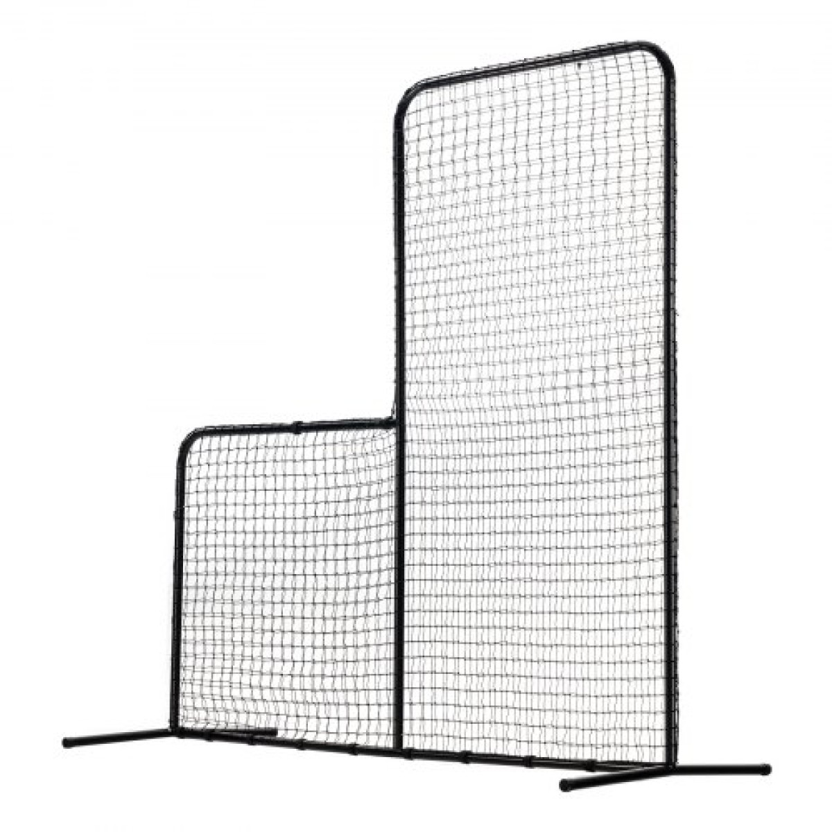 VEVOR L Screen Baseball για Batting Cage, 7x7 ft Baseball Softball Screen Safety, Body Protector Φορητή οθόνη κτύπημα με τσάντα μεταφοράς και πάσσαλοι εδάφους, Heavy Duty Pitching Net for Pitchers Protection