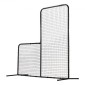 VEVOR L Screen Baseball για Batting Cage, 7x7 ft Baseball Softball Screen Safety, Body Protector Φορητή οθόνη κτύπημα με τσάντα μεταφοράς και πάσσαλοι εδάφους, Heavy Duty Pitching Net for Pitchers Protection
