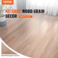 VEVOR Αυτοκόλλητα πλακάκια δαπέδου βινυλίου 36 x 6 ιντσών, 36 πλακάκια πάχους 2,5 χιλιοστών Peel & stick, φυσικό ξύλο με κόκκους DIY δάπεδο για κουζίνα, τραπεζαρία, υπνοδωμάτια & μπάνια, Εύκολη διακόσμηση σπιτιού
