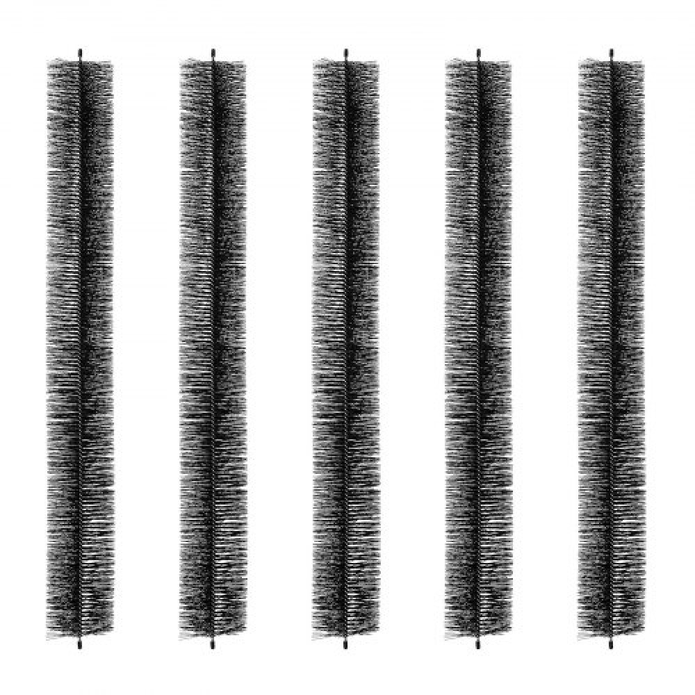 VEVOR Gutter Brush, 15 Feet Total Length 4.33 inch Diameter Gutter Cleaning Tools, Ground-Level Gutter Brush Leaf Guard for 5 Inch Gutters, Easily Clear roof Leaves and Debris, 5 Pack