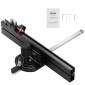 VEVOR Precision Miter Gauge, τυπική υποδοχή 19 x 9,5 mm, επιτραπέζιο κράμα αλουμινίου μετρητή κοπής με σχάρα 45,7 cm με ρυθμιζόμενο έμβολο με ελατήριο και αφαιρούμενο δίσκο, για επεξεργασία ξύλου
