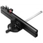 VEVOR Precision Miter Gauge, τυπική υποδοχή 19 x 9,5 mm, επιτραπέζιο κράμα αλουμινίου μετρητή κοπής με σχάρα 45,7 cm με ρυθμιζόμενο έμβολο με ελατήριο και αφαιρούμενο δίσκο, για επεξεργασία ξύλου