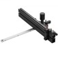 VEVOR Precision Miter Gauge, τυπική υποδοχή 19 x 9,5 mm, επιτραπέζιο κράμα αλουμινίου μετρητή κοπής με σχάρα 45,7 cm με ρυθμιζόμενο έμβολο με ελατήριο και αφαιρούμενο δίσκο, για επεξεργασία ξύλου