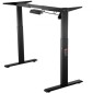 Πλαίσιο γραφείου VEVOR Standing, ρυθμιζόμενο ύψος 70-117 cm & 95-158 cm μήκος Ηλεκτρικά πόδια γραφείου υπολογιστή, εργονομική βάση σταθμού εργασίας DIY για σπίτι και γραφείο (Μόνο μαύρο πλαίσιο)