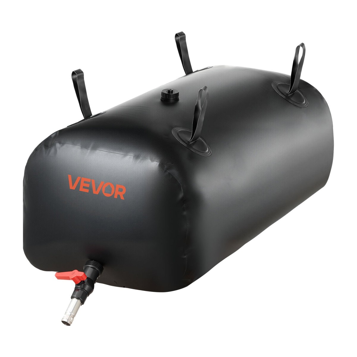 VEVOR Water Storage Bladder, 113L φορητή & πτυσσόμενη τσάντα αποθήκευσης νερού, ανθεκτική στη φθορά 1000D PVC τσάντα μαλακών νερών, στεγανά δοχεία κάμπινγκ για άρδευση κήπου RV έκτακτης ανάγκης, Μαύρο