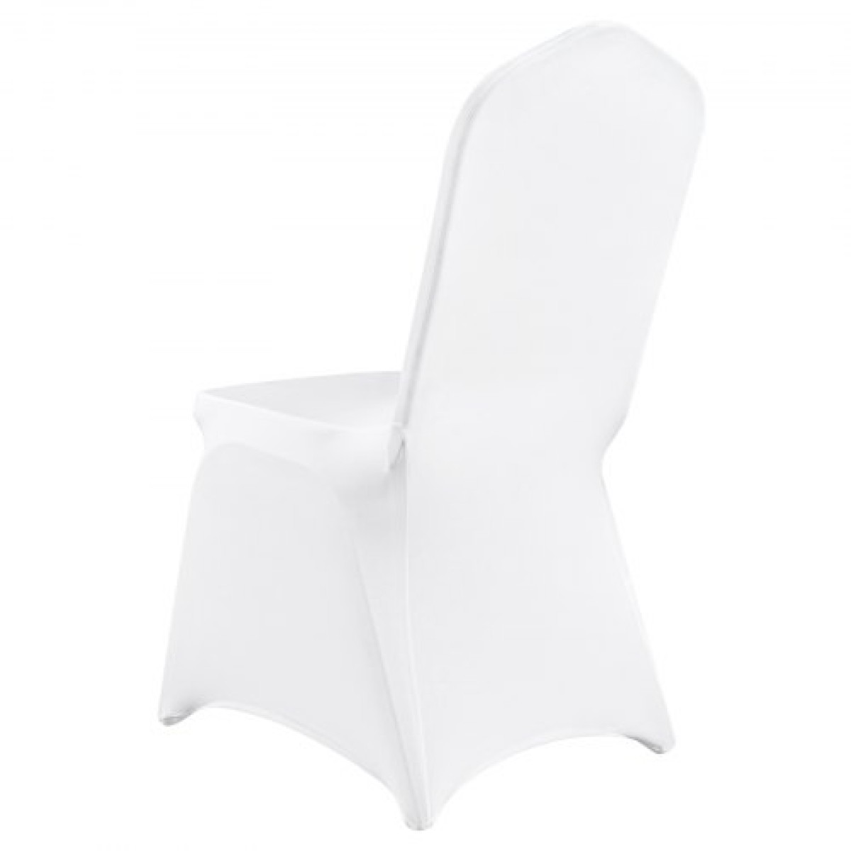 Πτυσσόμενα καλύμματα καρέκλας VEVOR Stretch Spandex, Universal Εφαρμοσμένο κάλυμμα καρέκλας, Αφαιρούμενα πλενόμενα προστατευτικά καλύμματα, για γάμους, διακοπές, συμπόσιο, πάρτι, γιορτή, δείπνο (30 τμχ Λευκό)