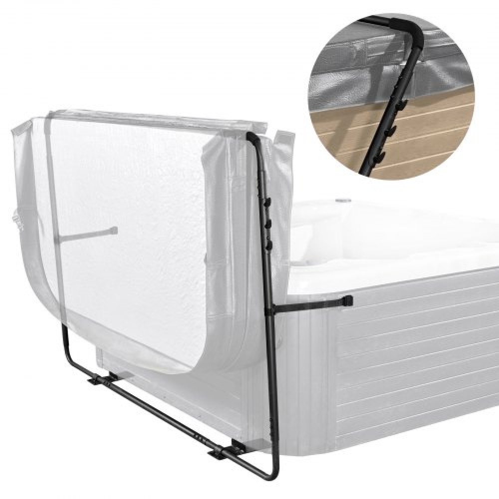 VEVOR Hot Tub Cover Lift, Spa Cover Lift, Ύψος 31,5" - 41,3" Πλάτος 53" - 92,5" Ρυθμιζόμενο, Εγκατεστημένο στο κάτω μέρος στη μία πλευρά, Κατάλληλο για διάφορα μεγέθη ορθογώνιων μπανιέρων, υδρομασάζ, σπα