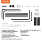VEVOR Hot Tub Cover Lift, Spa Cover Lift, Ύψος 31,5" - 41,3" Πλάτος 53" - 92,5" Ρυθμιζόμενο, Εγκατεστημένο στο κάτω μέρος στη μία πλευρά, Κατάλληλο για διάφορα μεγέθη ορθογώνιων μπανιέρων, υδρομασάζ, σπα