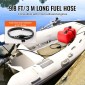 Δεξαμενή καυσίμου VEVOR Boat, 3,17-Gallon/12-L Marine Outboard Transfer Tank, Transfer Tank with 9,8ft Hose, Gauge for Outboard Engine, Yacht, Fishing Boat, Deck, Red