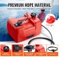 Δεξαμενή καυσίμου VEVOR Boat, 3,17-Gallon/12-L Marine Outboard Transfer Tank, Transfer Tank with 9,8ft Hose, Gauge for Outboard Engine, Yacht, Fishing Boat, Deck, Red