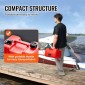 Δεξαμενή καυσίμου VEVOR Boat, 3,17-Gallon/12-L Marine Outboard Transfer Tank, Transfer Tank with 9,8ft Hose, Gauge for Outboard Engine, Yacht, Fishing Boat, Deck, Red