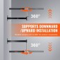 VEVOR Wall Mount Boxing Spinning Bar, Ρυθμιζόμενη Spinning Bar, Boxing Speed ​​Trainer με γάντια, Black Reflex Boxing Bar, Boxing Training Equipment for Kickboxing, MMA, Stress Relief, Fitness