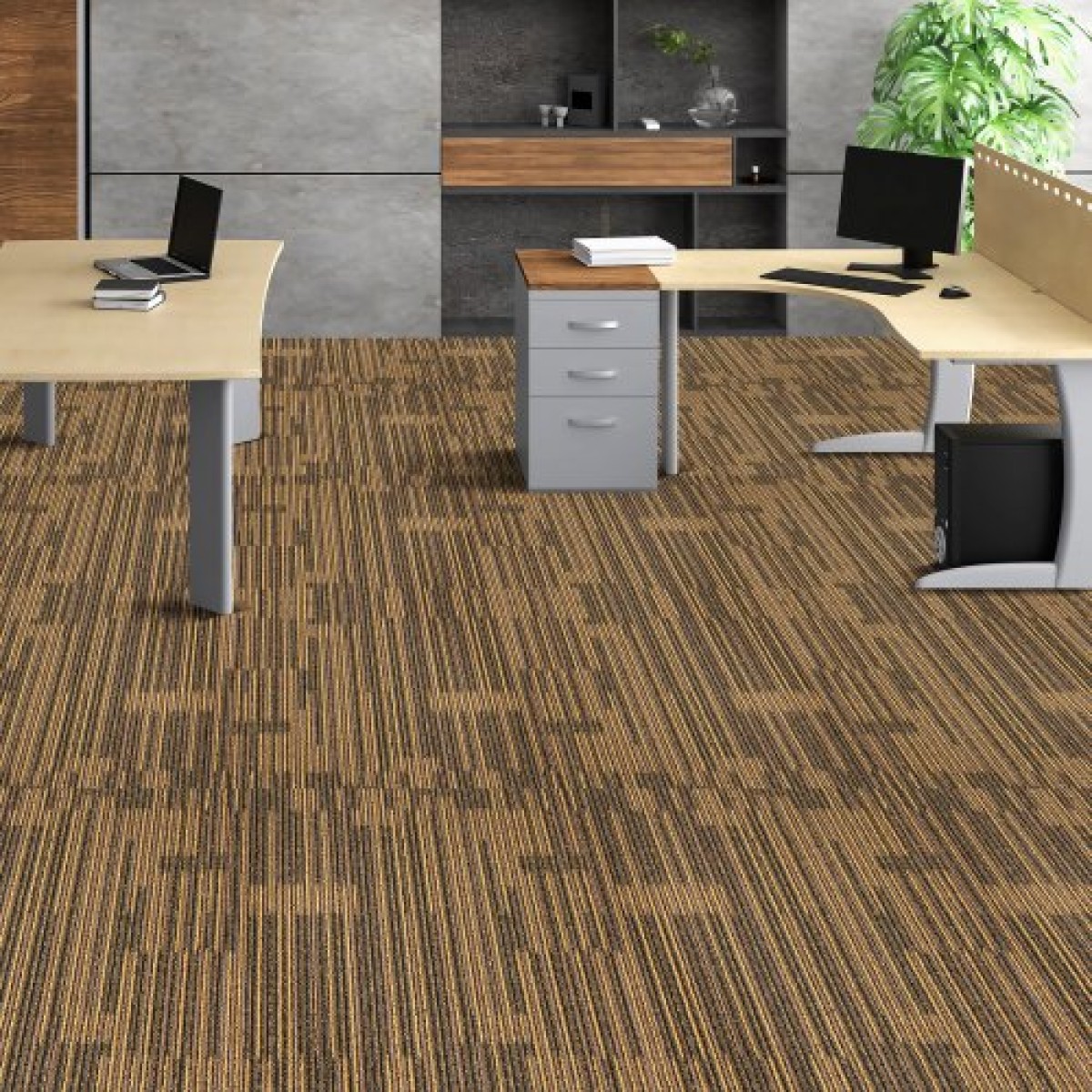 Πλακάκια μοκέτας VEVOR επαναχρησιμοποιήσιμα, τετράγωνα χαλιού 20" x 20" με προσαρτημένη επένδυση, πλακάκια χαλιού με μαλακή επένδυση, DIY εύκολης εγκατάστασης για σαλόνι υπνοδωματίου (12 πλακάκια, ανάμεικτο καφέ)