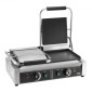 Εμπορική σχάρα Panini VEVOR, Ηλεκτρικό σάντουιτς Panini Maker 3600W, Ανοξείδωτη διπλή πρέσα σάντουιτς, ψησταριά Panini με έλεγχο θερμοκρασίας, 48x23cm Πλήρης επίπεδη εμαγιέ πλάκα, για μπριζόλα χάμπουργκερ μπέικον
