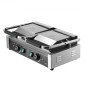 Εμπορική σχάρα Panini VEVOR, Ηλεκτρικό σάντουιτς Panini Maker 3600W, Ανοξείδωτη διπλή πρέσα σάντουιτς, ψησταριά Panini με έλεγχο θερμοκρασίας, 48x23cm Πλήρης επίπεδη εμαγιέ πλάκα, για μπριζόλα χάμπουργκερ μπέικον