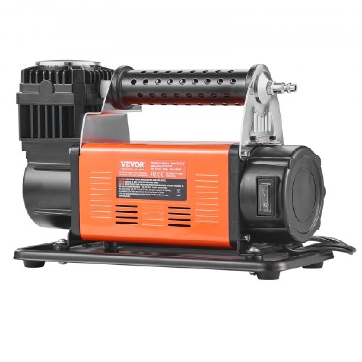 VEVOR 12V Heavy Duty Air Compressor - με κιτ φουσκώματος ελαστικών ψηφιακού μετρητή πίεσης, φορητό φουσκωτό ελαστικών 7,06 CFM, αντλία αέρα εκτός δρόμου 150 PSI με αντάπτορες για φορτηγά Αυτοκίνητο SUV 4 x 4 Vehicle RV