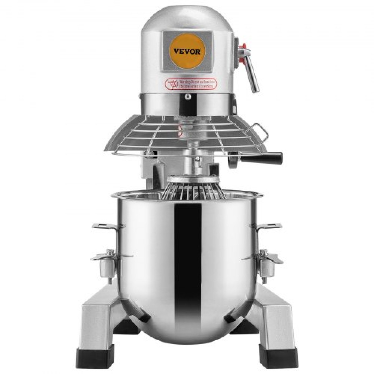 VEVOR Commercial Food Mixer, 18,7L Commercial Stand Mixer με 3 Ρυθμιζόμενες ταχύτητες, 1100W Ζυμίξερ με μπολ από ανοξείδωτο ατσάλι και 3 εξαρτήματα ανάμειξης, Ιδανικό για εστιατόριο, αρτοποιείο, ζαχαροπλαστείο, Caf
