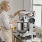 VEVOR Commercial Food Mixer, 18,7L Commercial Stand Mixer με 3 Ρυθμιζόμενες ταχύτητες, 1100W Ζυμίξερ με μπολ από ανοξείδωτο ατσάλι και 3 εξαρτήματα ανάμειξης, Ιδανικό για εστιατόριο, αρτοποιείο, ζαχαροπλαστείο, Caf
