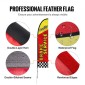 VEVOR Auto Repair Advertising Feather Flag with Pole Kit, Advertising Flags for Business Outside, Περιλαμβάνει 4 Banner Flags, 4 Poles, 4 Ground Stakes, Swooper Flags for Business 16,3 FT