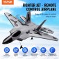 VEVOR RC Plane, 2,4 GHZ 2 Channel Remote Control Airplane with 6-Axis Gyro Stabilizer, Ready to Fly Fighter Aircraft Plane Toy με 2 μπαταρίες, Easy to Fly RC Glider για Ενήλικες Παιδιά Αρχάριους Αγόρια