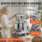 Μίξερ φαγητού VEVOR Commercial, 14L Commercial Stand Mixer με 3 Ρυθμιζόμενες ταχύτητες, 550W Ζυμίξερ με μπολ από ανοξείδωτο ατσάλι και 3 εξαρτήματα ανάμειξης, Ιδανικό για εστιατόριο, αρτοποιείο, ζαχαροπλαστείο, καφετέρια