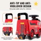 VEVOR Ride On Push Car για νήπια, Ηλικίες 1-3, Ride Racer, Sit to Stand Toddler Ride On Toy, Classic Kids Ride On Car με μουσικό τιμόνι & χώρο αποθήκευσης κάτω από το κάθισμα, Ride On Toy για κορίτσια για αγόρια, κόκκινο
