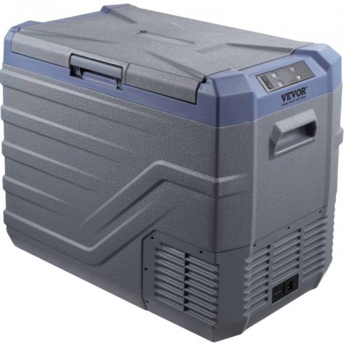 Ψυγείο αυτοκινήτου VEVOR, Ψυγείο αυτοκινήτου 12 Volt, φορητός καταψύκτης 45 L μονής ζώνης με ενσωματωμένο φως, -4℉-68℉, 12/24V DC και 100-240V AC Compressor Cooler για εξωτερικούς χώρους, κάμπινγκ, RV