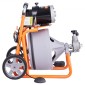 VEVOR Drain Cleaner Machine 30m x 9,5mm, Auto Feed Sewer Snake Drain Auger on Wheels, Portable Drain Cleaning Machine with 8 Cutters & Air-Activated Foot Switch for 50mm to 100mm Pipes