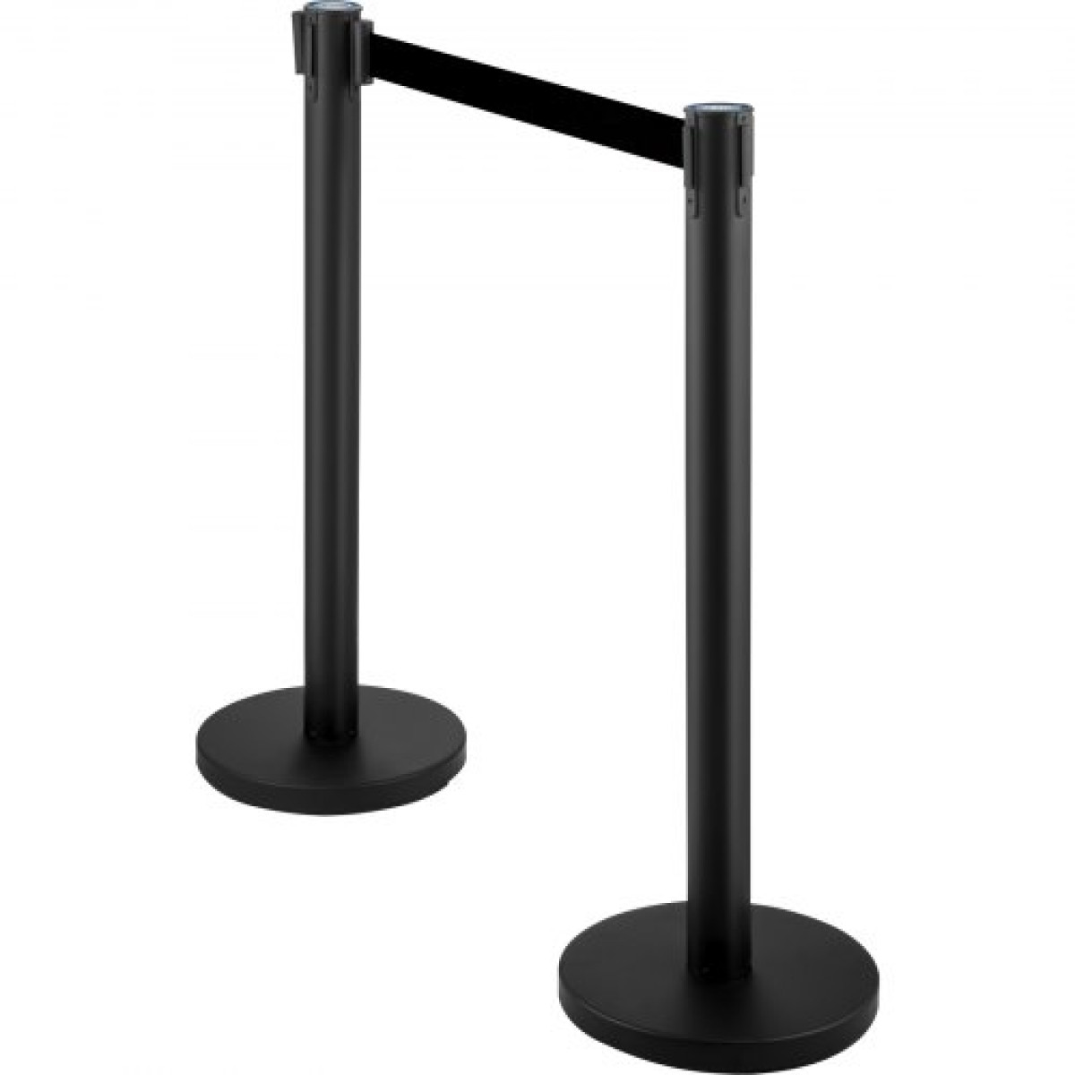Στάσεις VEVOR Crowd Control Stanchions, 6-pack Crowd Control Barriers με 3PCS 6.5FT ανασυρόμενη ζώνη, Stanchion Posts Queue Pole for Crowd Control Barriers, Εύκολη συναρμολόγηση