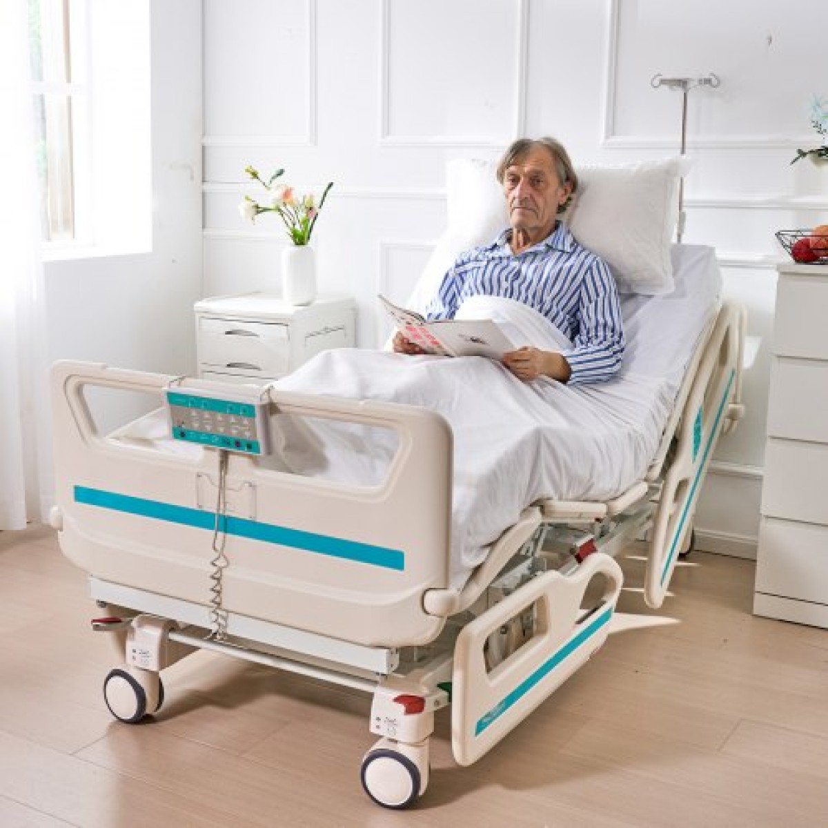 VEVOR Premium 5 Function Full Electric Hospital Bed with Cardiac Position 249,5 kg