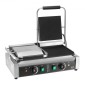 Εμπορική σχάρα Panini VEVOR, Ηλεκτρικό σάντουιτς Panini Maker 3600W, Ανοξείδωτη πρέσα διπλής σάντουιτς, Panini Grill Temp Control, 48x23cm Πλήρης αυλάκωση εμαγιέ, για μπριζόλα χάμπουργκερ μπέικον