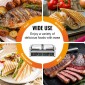 Εμπορική σχάρα Panini VEVOR, Ηλεκτρικό σάντουιτς Panini Maker 3600W, Ανοξείδωτη πρέσα διπλής σάντουιτς, Panini Grill Temp Control, 48x23cm Πλήρης αυλάκωση εμαγιέ, για μπριζόλα χάμπουργκερ μπέικον