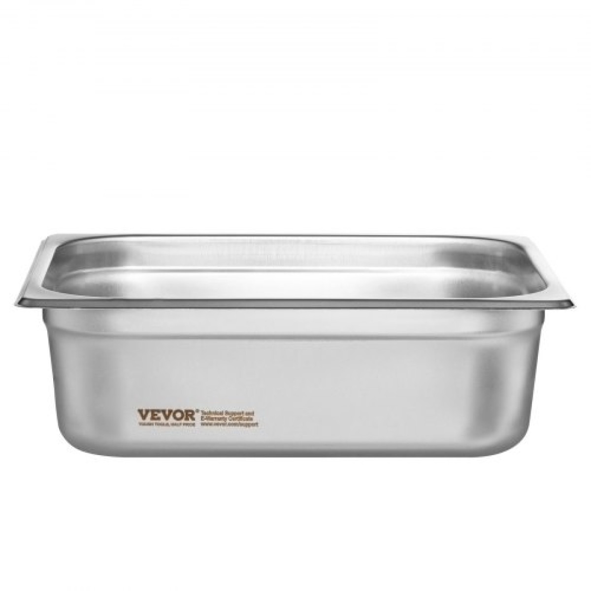 VEVOR 8 Pack Pans Hotel, 1/2 Size Anti-Jam Steam Pan with Kap, πάχους 0,8mm από ανοξείδωτο ατσάλι Επιτραπέζιο τηγάνι ατμού 4 ιντσών, Εμπορικό τηγάνι 4 ιντσών, Αποθηκευτικό τηγάνι τροφοδοσίας, για βιομηχανικό και επιστημονικό