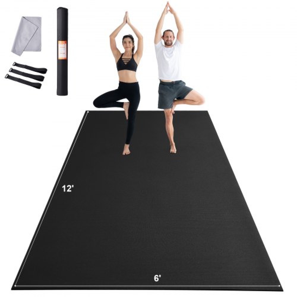 VEVOR Exercise Mat αντιολισθητικό Mat Yoga Gym Fitness Pilate Workout Mat (3,7x1,8 m)