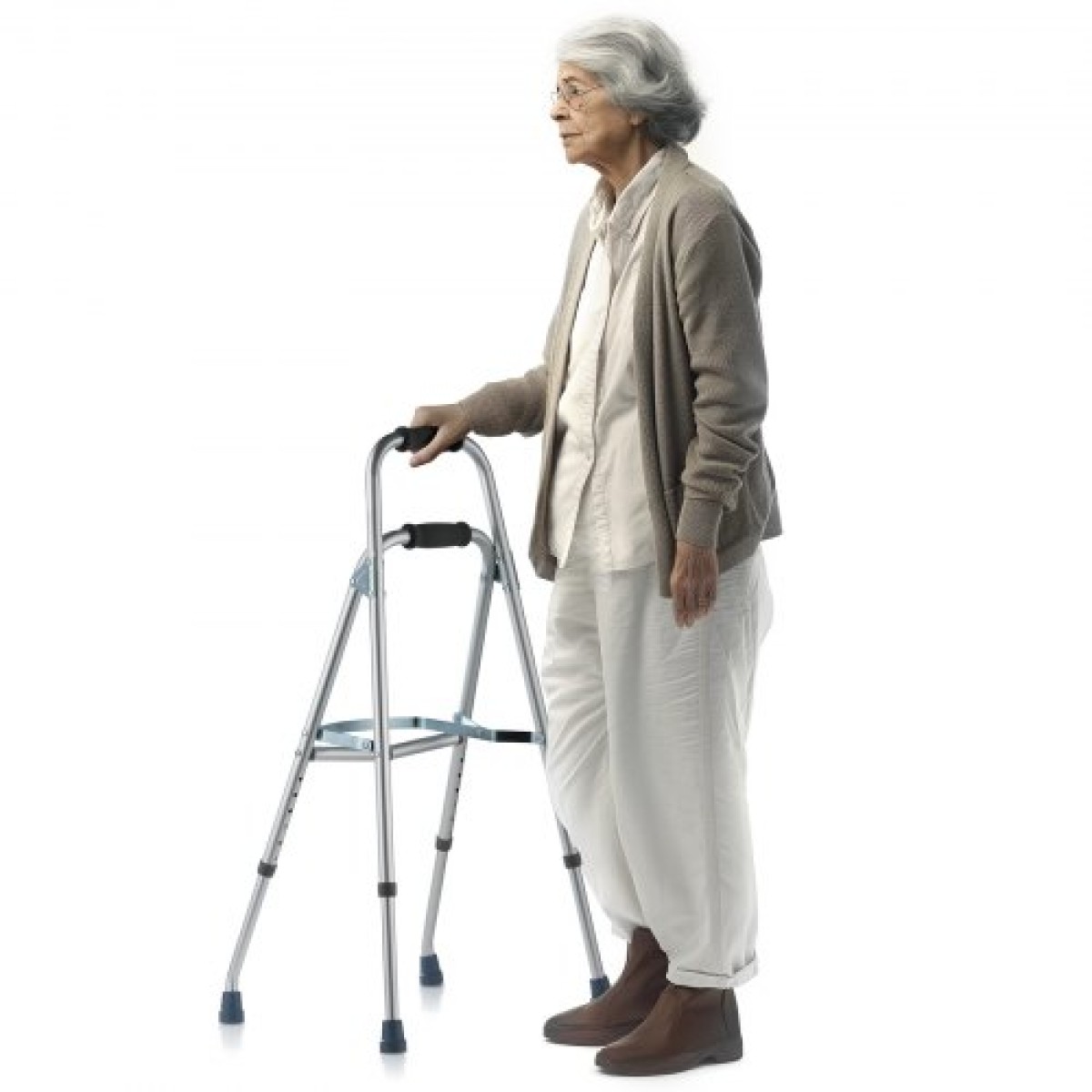VEVOR Folding Hemi Walker, One Hand Folding Walker για ηλικιωμένους με ρυθμιζόμενο ύψος 6 επιπέδων, ελαφρύ αλουμίνιο |Πλαϊνό βοήθημα κινητικότητας με ένα χέρι για ηλικιωμένα άτομα με ειδικές ανάγκες, έως 350 LBS
