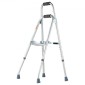 VEVOR Folding Hemi Walker, One Hand Folding Walker για ηλικιωμένους με ρυθμιζόμενο ύψος 6 επιπέδων, ελαφρύ αλουμίνιο |Πλαϊνό βοήθημα κινητικότητας με ένα χέρι για ηλικιωμένα άτομα με ειδικές ανάγκες, έως 350 LBS
