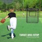 VEVOR Baseball And Softball Rebounder Net, 4 x 6 Feet PitchBack Baseball Nest for Pitching and Fielding Training, Pitch Return Trainer Rebound Net με Pitching Target, 4 ρυθμιζόμενες γωνίες