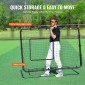 VEVOR Baseball And Softball Rebounder Net, 4 x 6 Feet PitchBack Baseball Nest for Pitching and Fielding Training, Pitch Return Trainer Rebound Net με Pitching Target, 4 ρυθμιζόμενες γωνίες