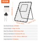 VEVOR Baseball And Softball Rebounder Net, 4 x 6 Feet PitchBack Baseball Nest for Pitching and Fielding Training, Pitch Return Trainer Rebound Net με Pitching Target, 4 ρυθμιζόμενες γωνίες