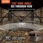 VEVOR Hunting Blind, 270° See Through Ground Blind, 4-5 Person Pop Up Deer Blind για κυνήγι με τσάντα μεταφοράς, φορητή ελαστική σκηνή κυνηγιού, πλέγμα μονής διαδρομής για γαλοπούλα και κυνήγι ελαφιών