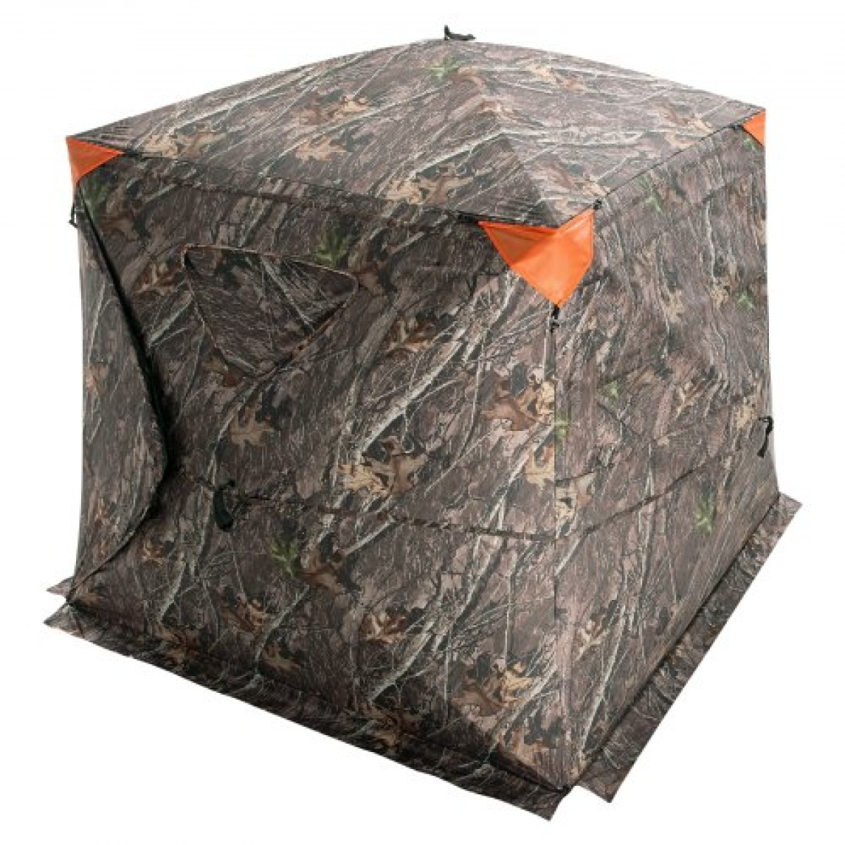 VEVOR Hunting Blind, 270° See Through Ground Blind, 4-5 Person Pop Up Deer Blind για κυνήγι με τσάντα μεταφοράς, φορητή ελαστική σκηνή κυνηγιού, πλέγμα μονής διαδρομής για γαλοπούλα και κυνήγι ελαφιών