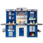 VEVOR Kids Kitchen Playset, 3-in-1 Toddler Kitchen with Simulated Spray, Sounds and Lights, Play Kitchen Set with 74 τμχ Σετ αξεσουάρ μαγειρικής για νήπια, παιδιά προσχολικής ηλικίας, παιδιά 3-8 ετών, μπλε