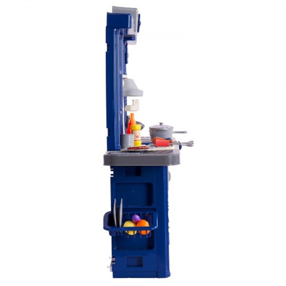 VEVOR Kids Kitchen Playset, 3-in-1 Toddler Kitchen with Simulated Spray, Sounds and Lights, Play Kitchen Set with 74 τμχ Σετ αξεσουάρ μαγειρικής για νήπια, παιδιά προσχολικής ηλικίας, παιδιά 3-8 ετών, μπλε