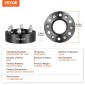 VEVOR Wheel Spacers, 2" 6"x5.3" Wheel Adapters, 6 Lug Forged Spacer, 87,1 mm Bore Hubcentric M14 x2 Studs Spacers, Fit for Ford Expedition, F150, Lincoln Navigator, 4 ΤΕΜ Μαύρο