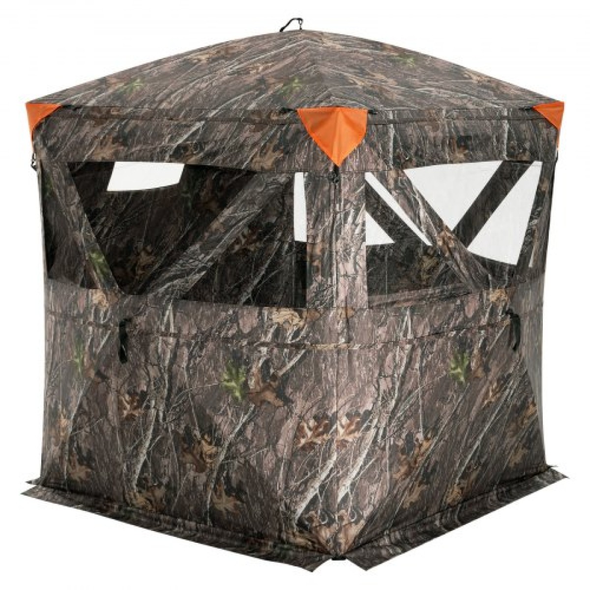 VEVOR Hunting Blind, 270° Ground Blind, Pop Up Deer Blind 2-3 ατόμων για κυνήγι με τσάντα μεταφοράς, φορητή ελαστική σκηνή κυνηγιού, 3 οριζόντια παράθυρα για τη Τουρκία και το κυνήγι ελαφιού