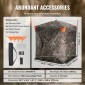 VEVOR Hunting Blind, 270° Ground Blind, Pop Up Deer Blind 2-3 ατόμων για κυνήγι με τσάντα μεταφοράς, φορητή ελαστική σκηνή κυνηγιού, 3 οριζόντια παράθυρα για τη Τουρκία και το κυνήγι ελαφιού